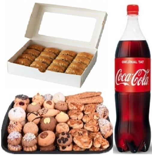 1 kg Cevizli Baklava Dahil Kuru Pasta Menüsü Siirt pasta