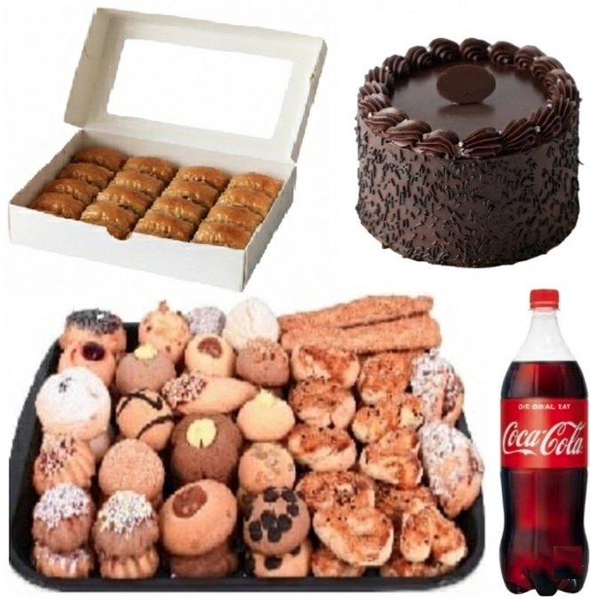 1 kg Kuru Pasta İle Zenginleştirilmiş 2-3 Kişilik Menü Siirt pasta