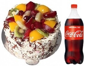 4-6 Kişilik Karışık Meyveli Pasta Sipariş Siirt pasta