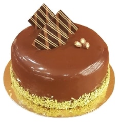 Damak Çatlatan 2-3 Kişilik Sade Çikolatalı Pasta Siirt pasta