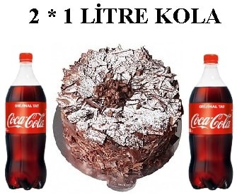 Parça Çikolata Şöleni: 6-9 Kişilik Pasta ve 2 Lt Cola Siirt pasta