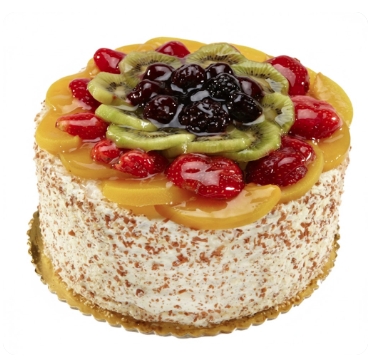 Pastane firmamızdan 4 kişilik karışık mevsim meyveli yaş pasta Siirt pasta